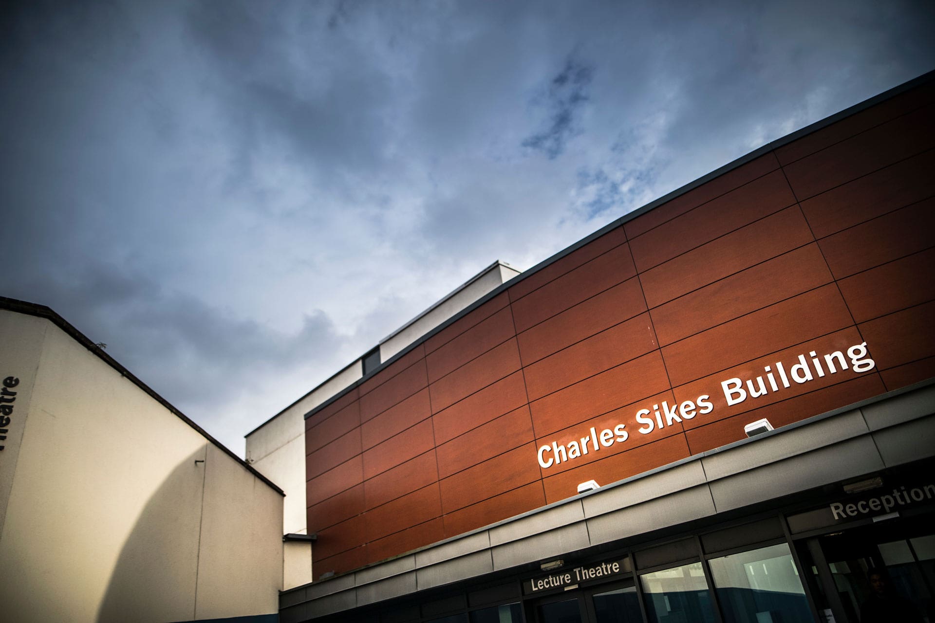 Entrance to the Charles Sikes Building