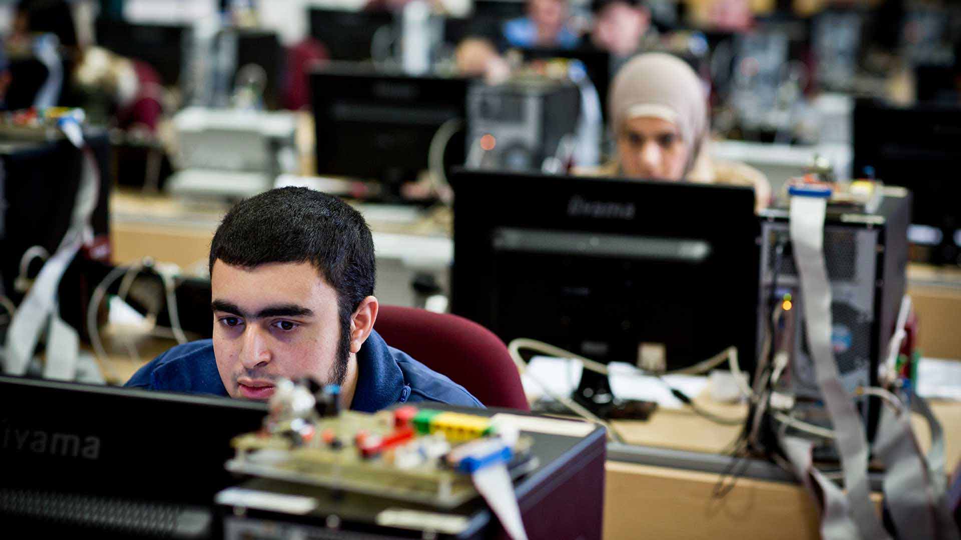 male-student-embedded-systems-lab