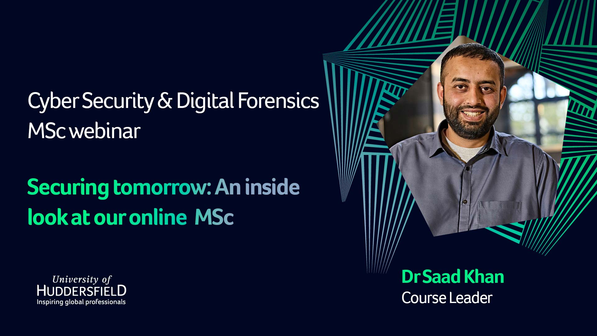 A graphic advertising a cyber Security webinar titled