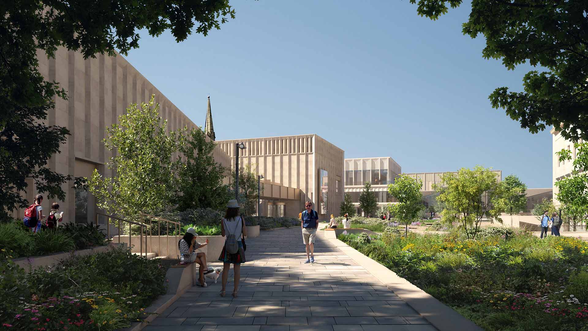 A photo of the concept for the Huddersfield Blueprint gardens
