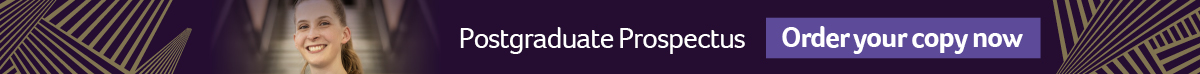 order a postgraduate prospectus banner